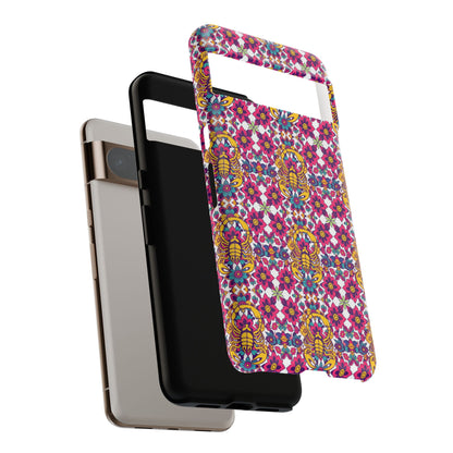 Tough Cases, Scorpio, Zodiac v2, Flower Pattern