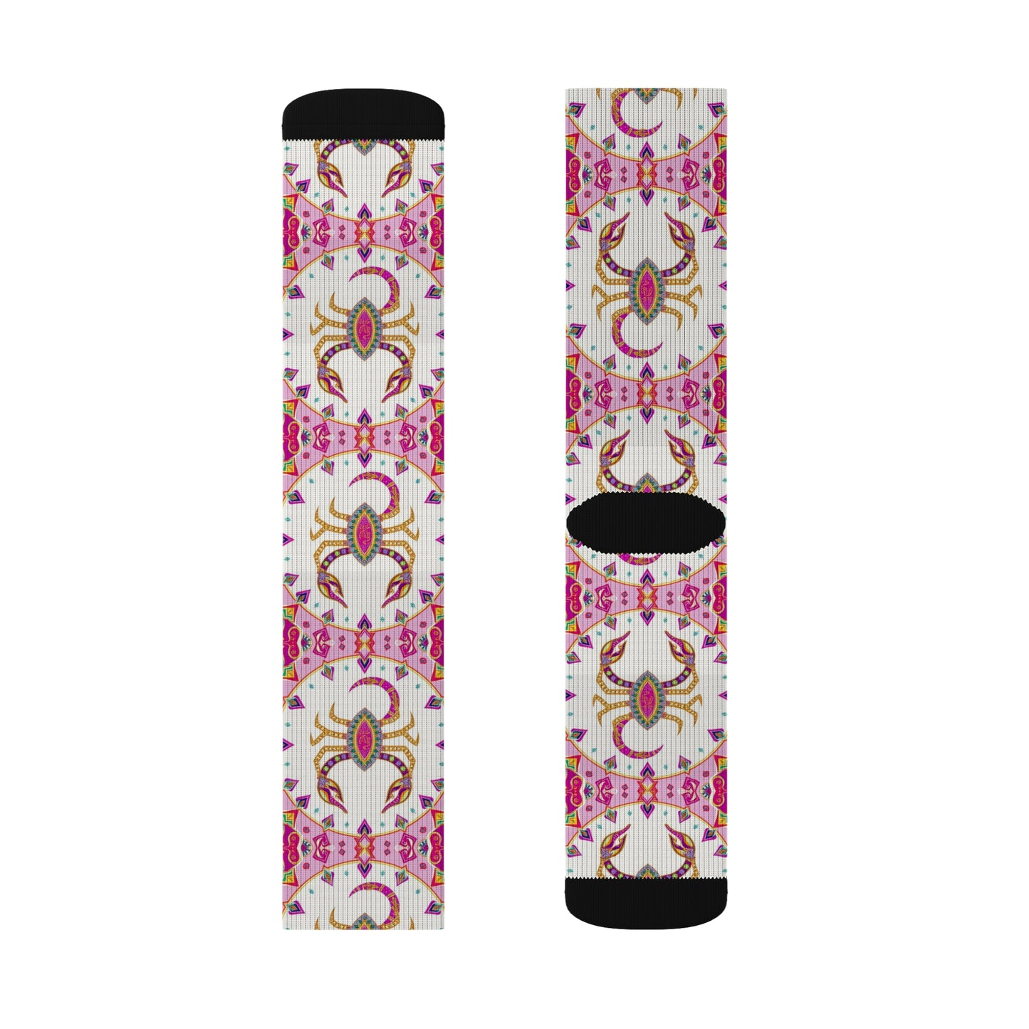 Sublimation Socks, Scorpio, Zodiac v1, Jewel Pattern