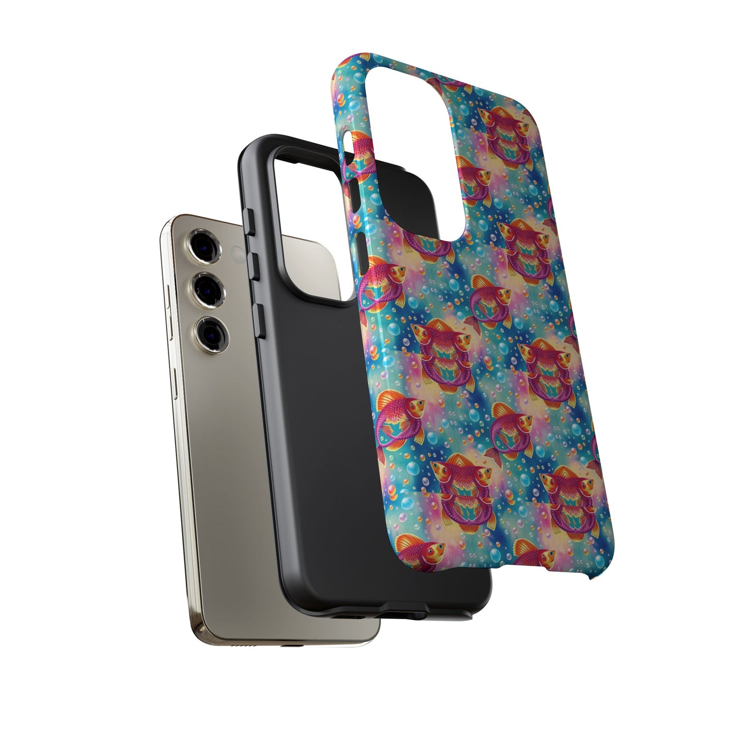 Tough Cases, Pisces, Zodiac v1, Bubble Pattern