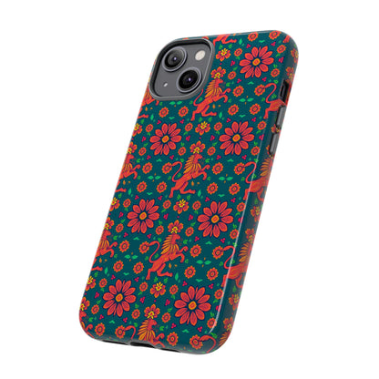 Tough Cases, Leo, Zodiac v2, Flower Pattern