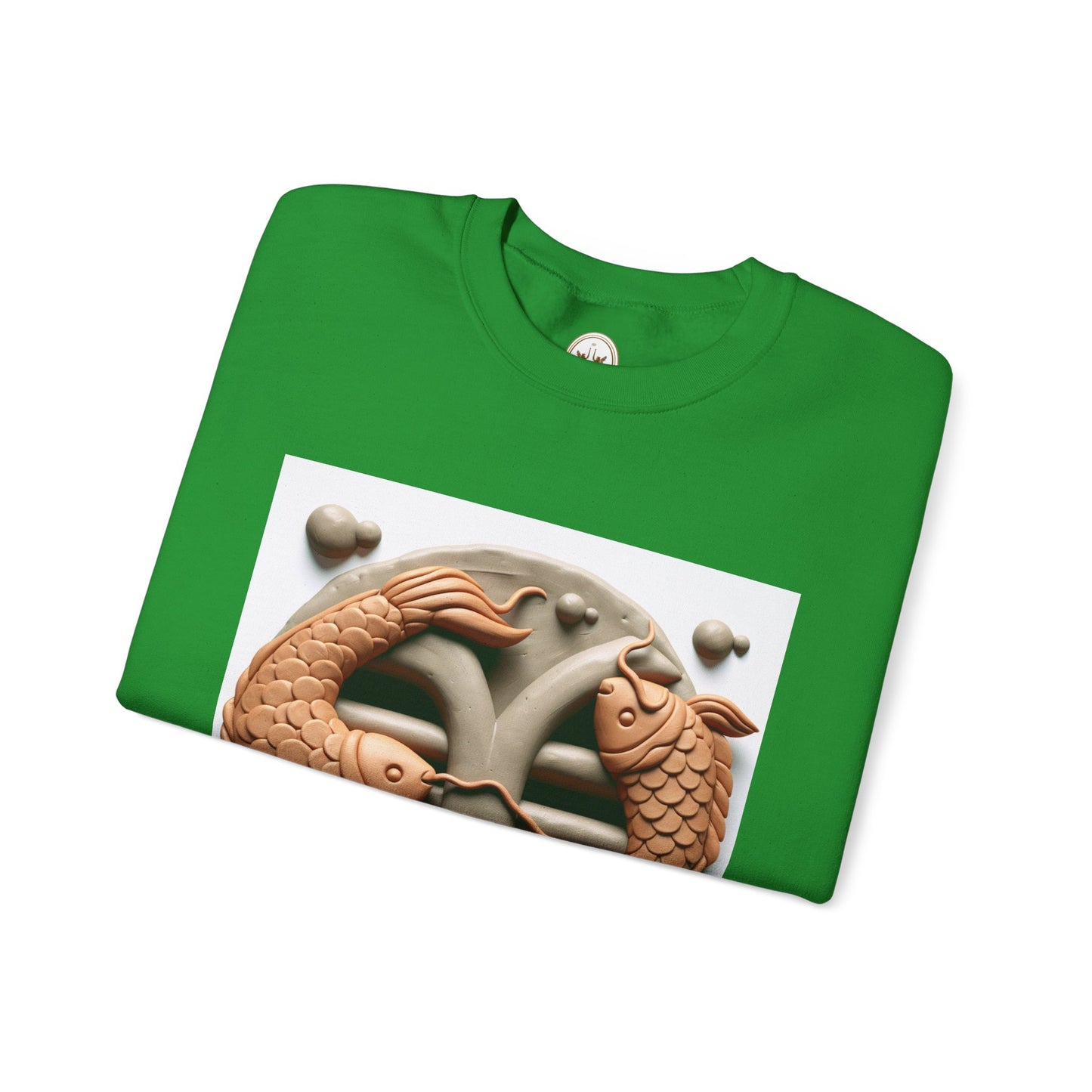 Unisex Heavy Blend™ Crewneck Sweatshirt,Two Fishes  Pisces Zodiac Design