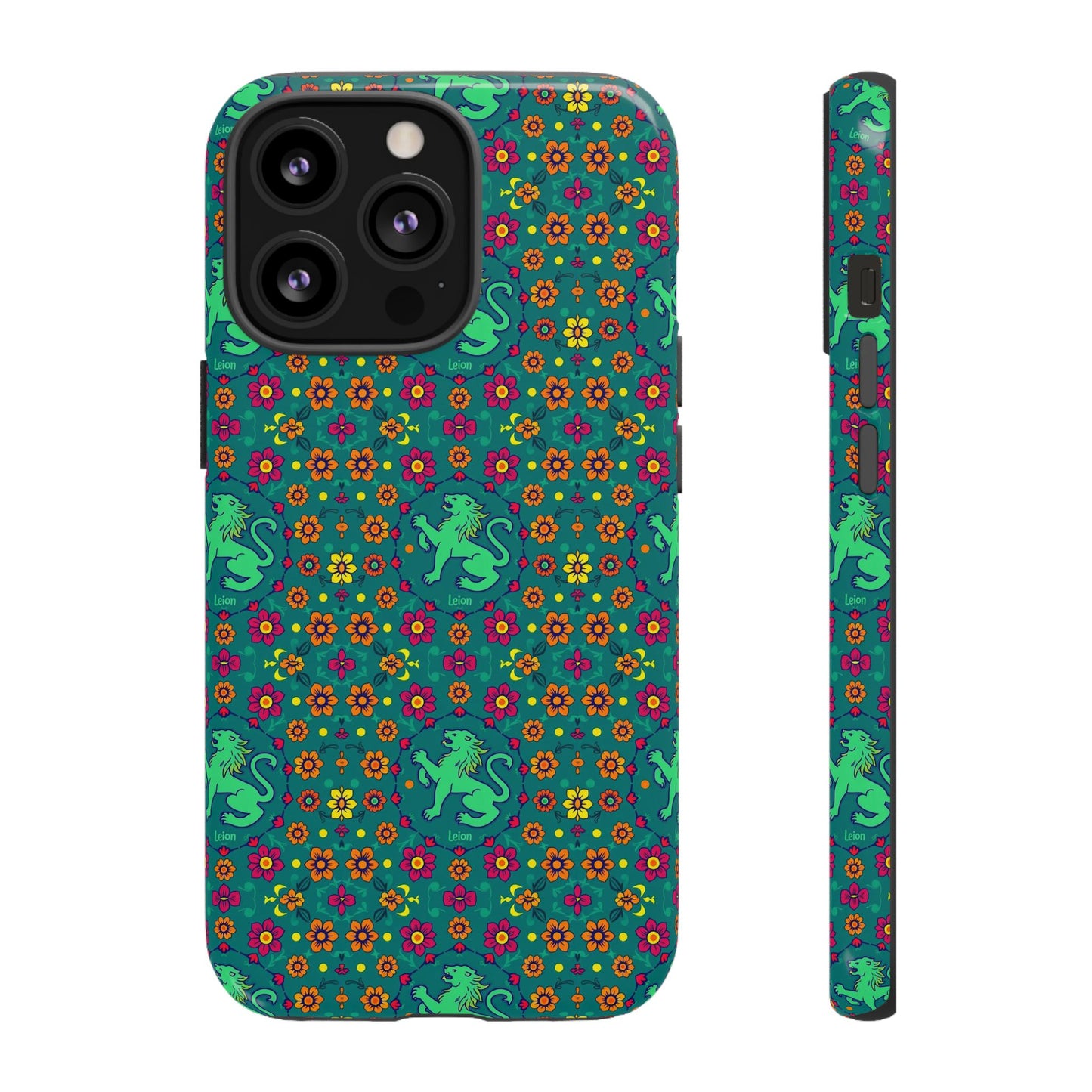 Tough Cases, Leo, Zodiac v3, Flower Pattern