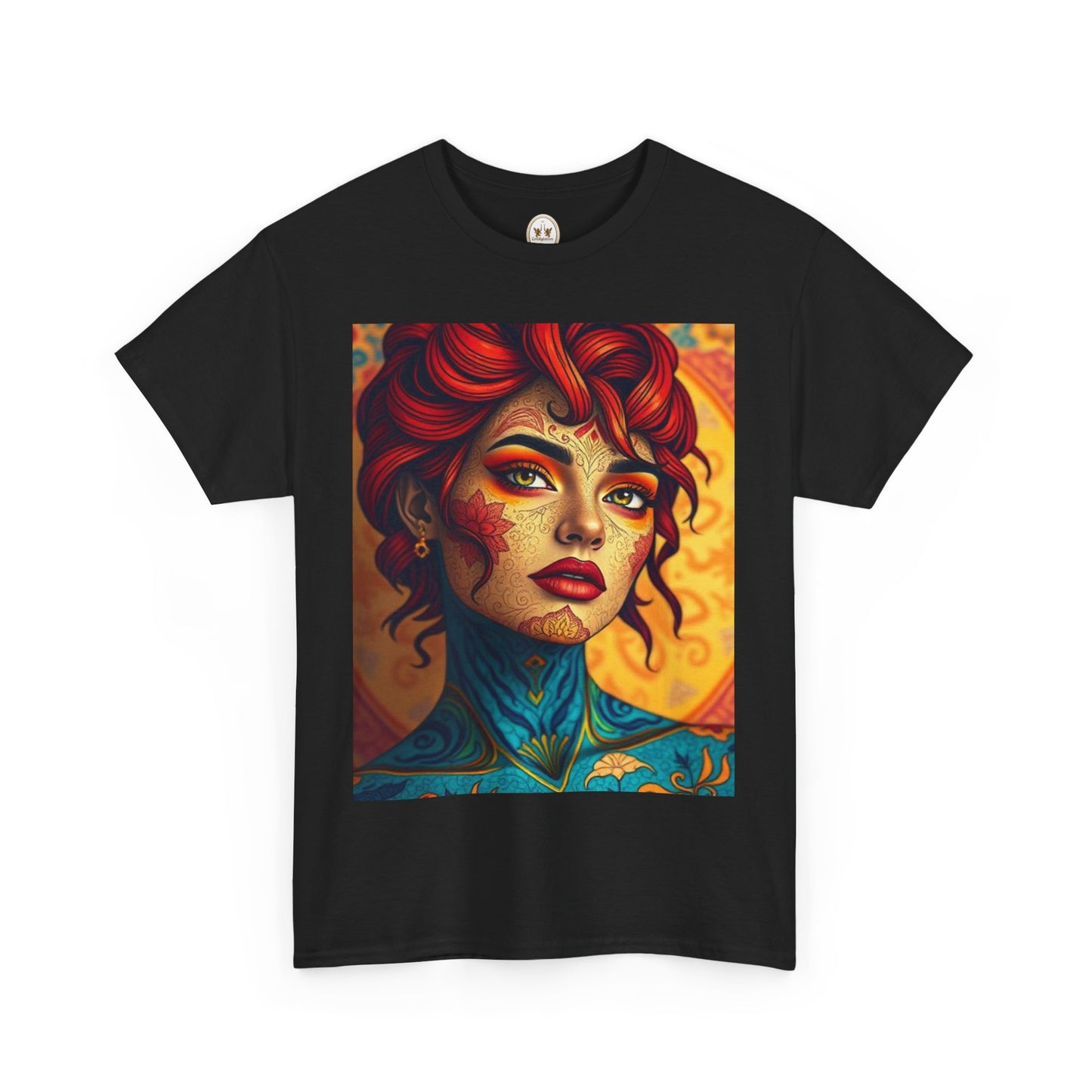 Unisex Heavy Cotton T-Shirt, Aquarius, Zodiac, Sexy Art