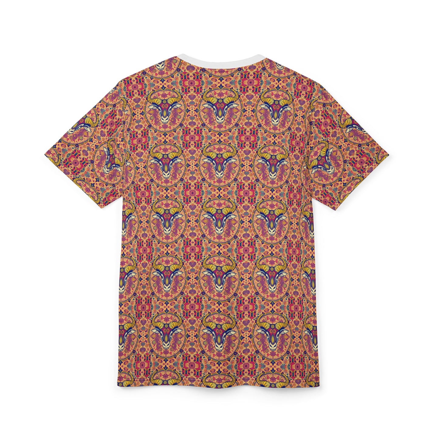 Unisex Cut & Sew T-Shirt, AOP, Taurus, Zodiac v1, Pattern