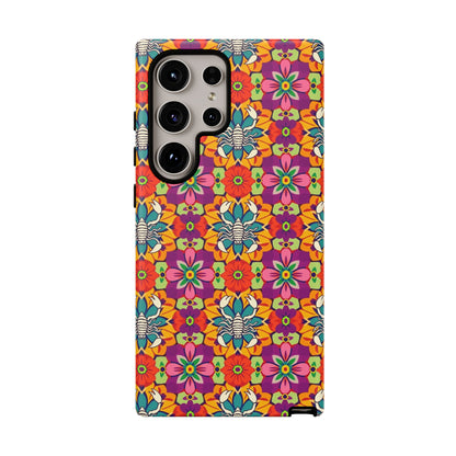 Tough Cases, Scorpio, Zodiac v3, Flower Pattern