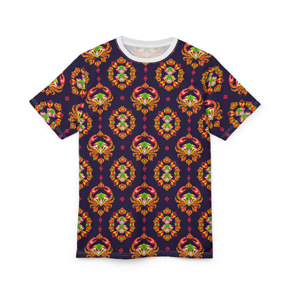 Unisex Cut & Sew T-Shirt, (AOP), Cancer, Zodiac, Jewels Pattern