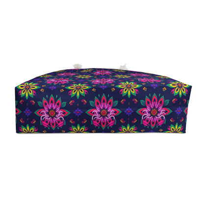 Weekender Bag, Scorpio, Zodiac v4, Flower Pattern