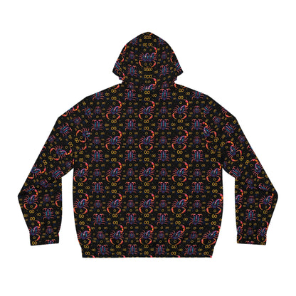 Full-Zip Hoodie (AOP), Scorpio, Zodiac, Pattern