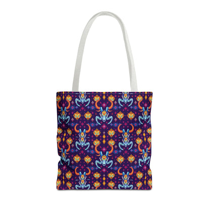Tote Bag (AOP), Taurus, Zodiac, Jewel Pattern