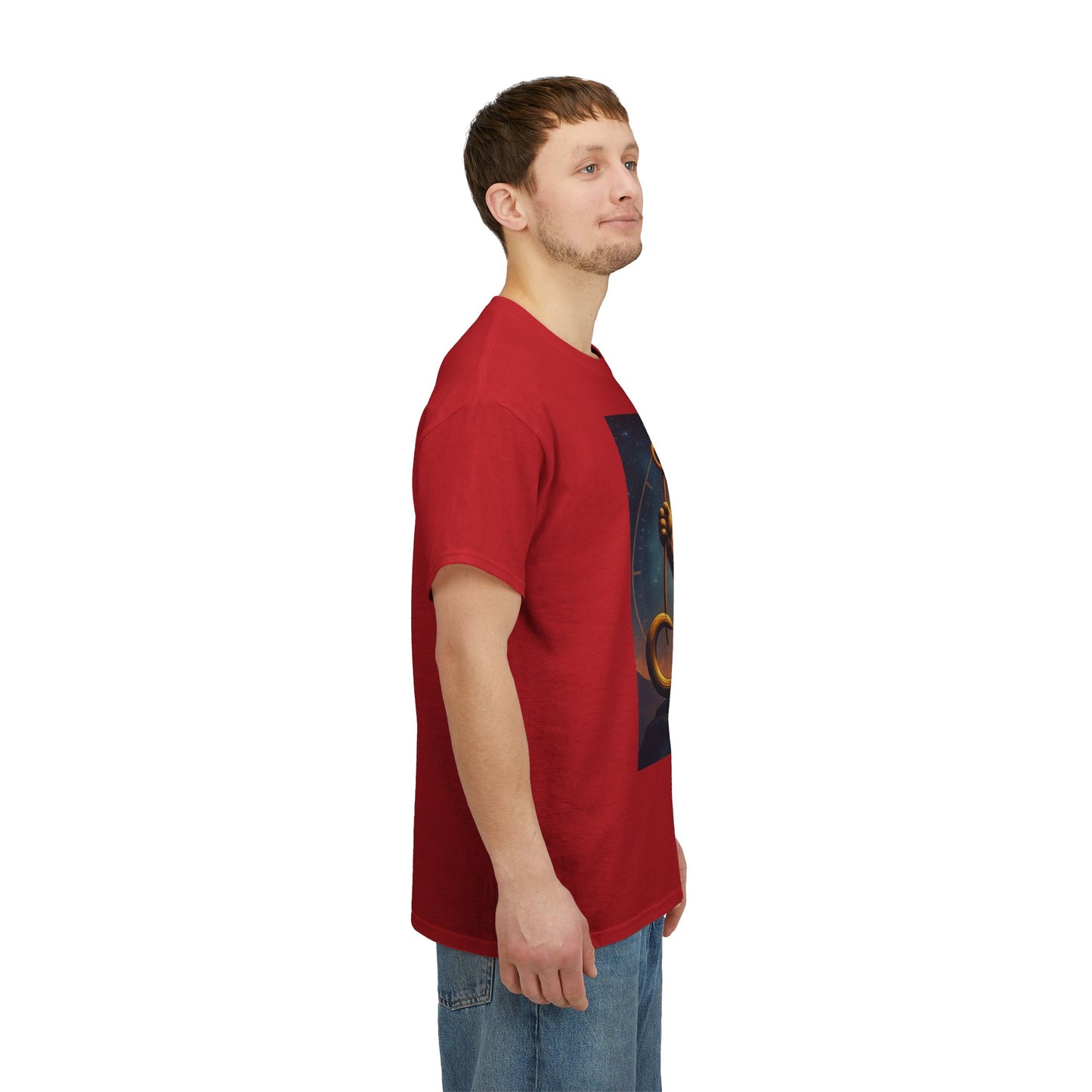 Unisex Heavy Cotton T-Shirt, King of Lions v2, Leo Zodiac Design