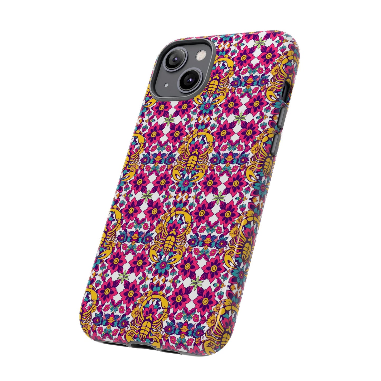 Tough Cases, Scorpio, Zodiac v2, Flower Pattern