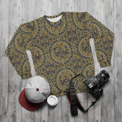 Unisex Sweatshirt, Zodiac Design, Pattern, Cancer, AOP