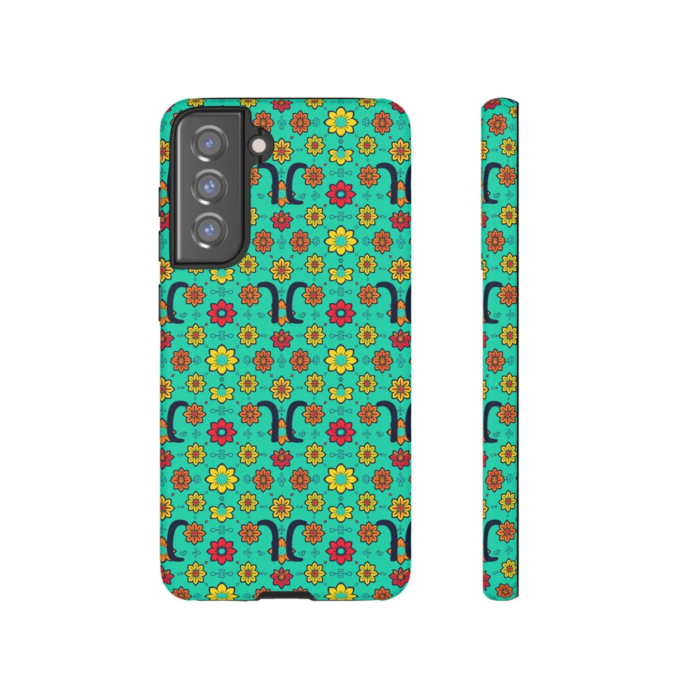 Tough Cases, Aquarius, Zodiac v2, Flower Pattern