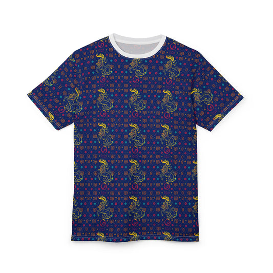 Unisex Cut & Sew T-Shirt, AOP, Aquarius, Zodiac, Pattern