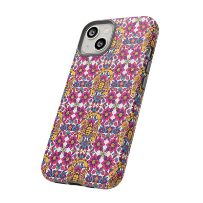 Tough Cases, Scorpio, Zodiac v2, Flower Pattern