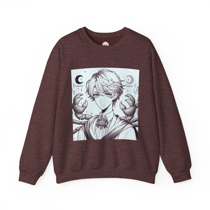 Unisex Heavy Blend™ Crewneck Sweatshirt,Two Moon, Cancer Zodiac Design
