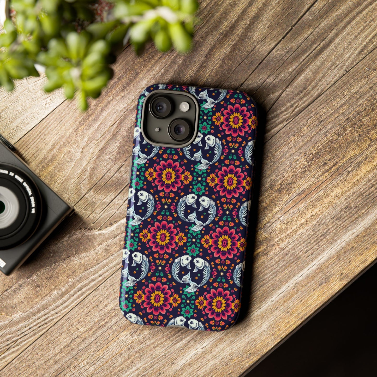 Tough Cases, Pisces, Zodiac v4, Flower Pattern