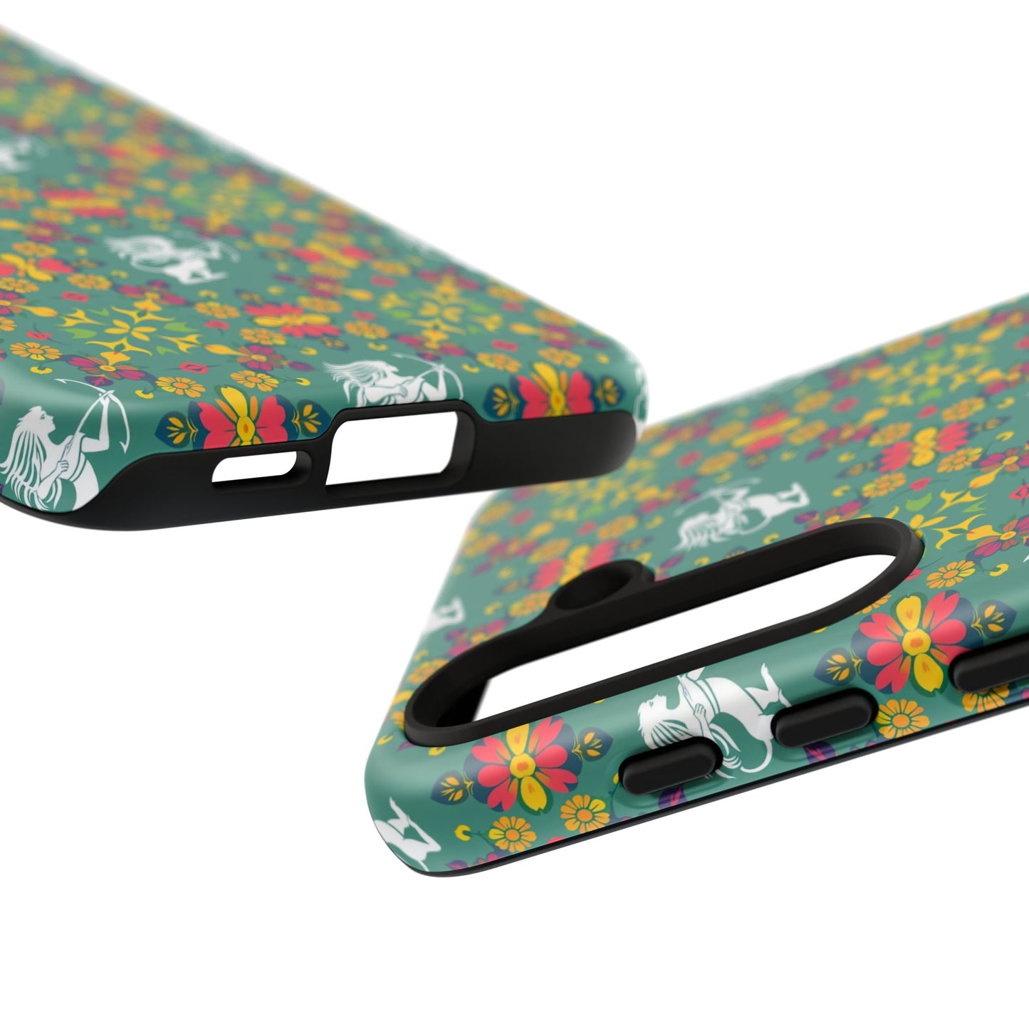 Tough Cases, Sagittarius, Zodiac, Flower Pattern