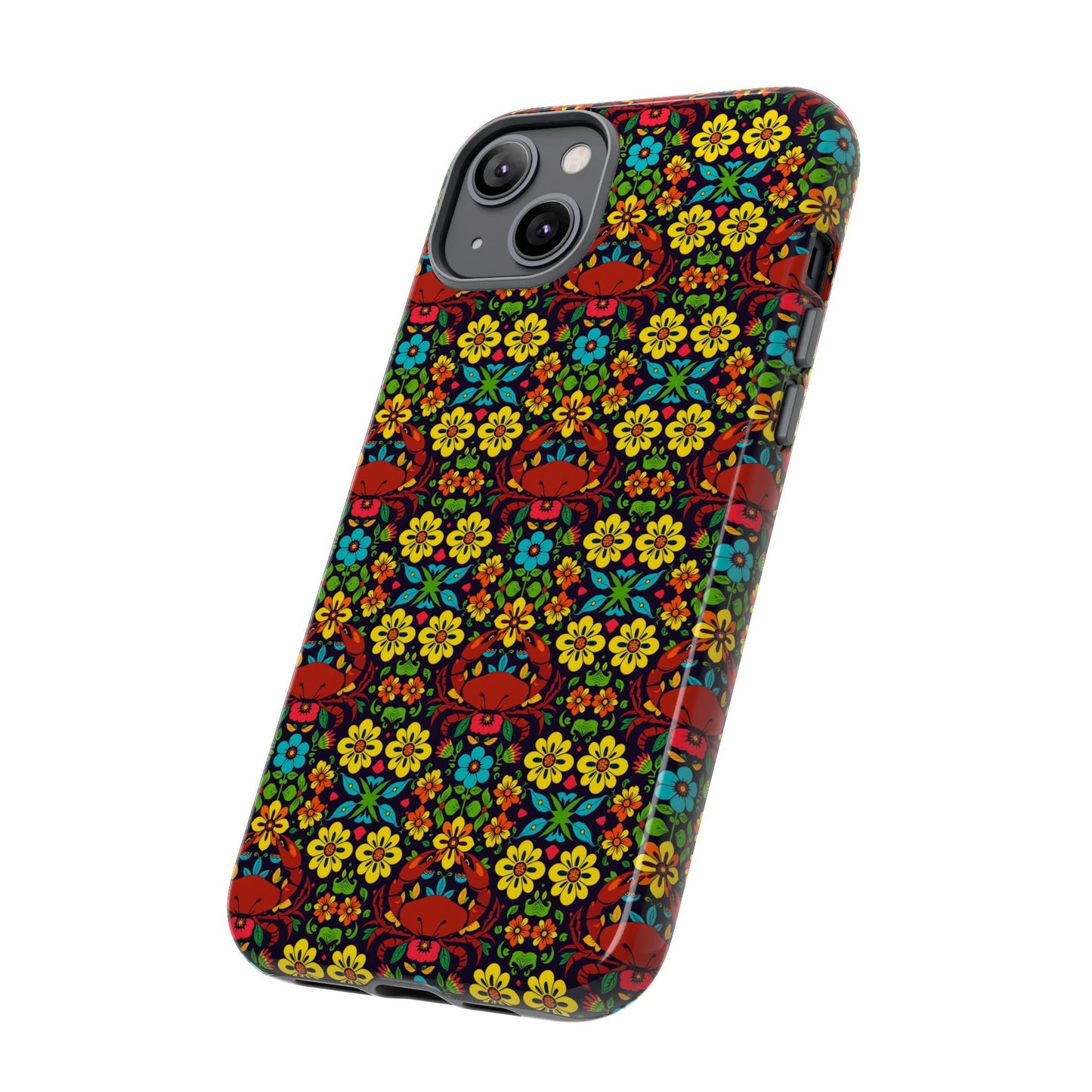 Tough Cases, Cancer, Zodiac v2, Flower Pattern