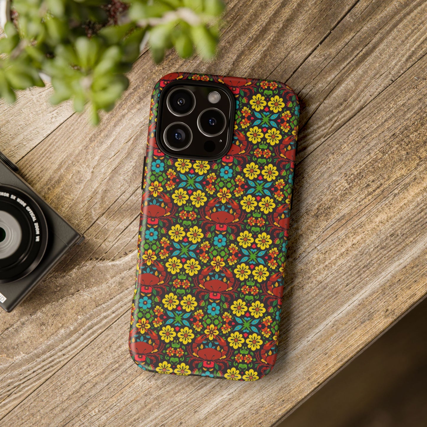 Tough Cases, Cancer, Zodiac v2, Flower Pattern