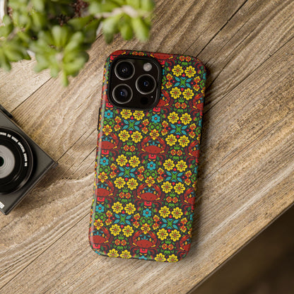 Tough Cases, Cancer, Zodiac v2, Flower Pattern