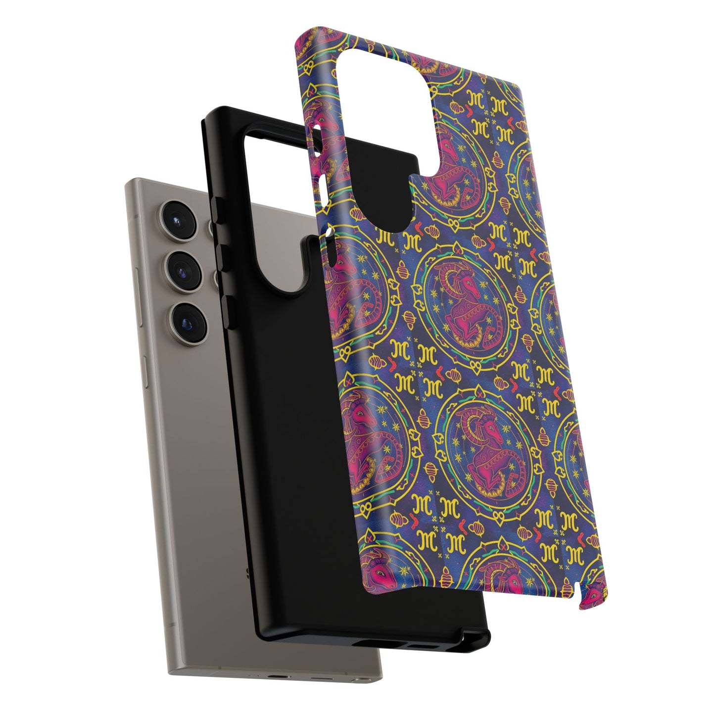 Tough Cases, Capricorn, Zodiac, Metal Pattern