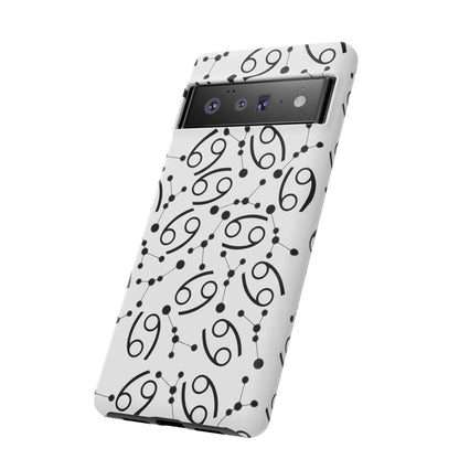Tough Cases with the Cancer Zodiac sign for iPhone, Samsung Galaxy, and Google Pixel devices