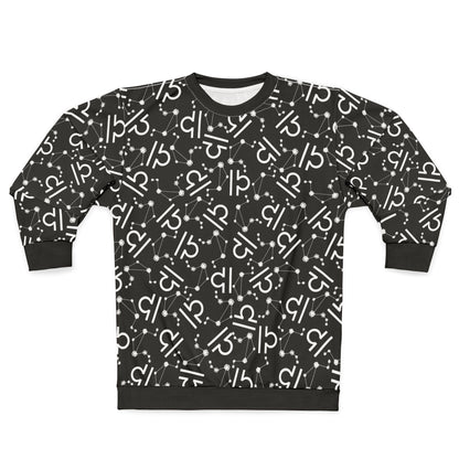 Zodiac AOP Unisex Sweatshirt Libra Zodiac Sign