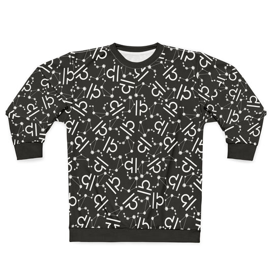Zodiac AOP Unisex Sweatshirt Libra Zodiac Sign