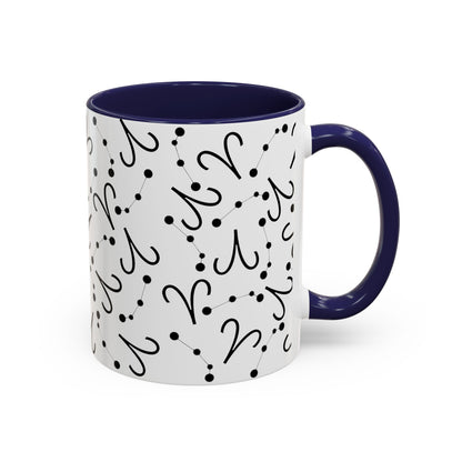 Accent Coffee Mug with the Aries sign (11, 15oz)