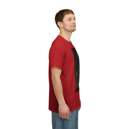 Unisex Heavy Cotton T-Shirt, Mountain Top 1v, Aries Zodiac Design