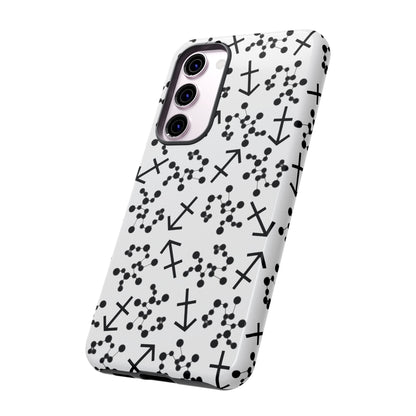 Tough Cases with the Sagittarius Zodiac sign for iPhone, Samsung Galaxy, and Google Pixel devices