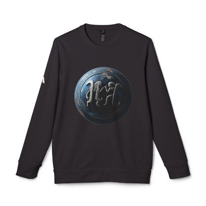 Adidas, Unisex Fleece Crewneck Sweatshirt, Gemini, Space Symbol, Zodiac