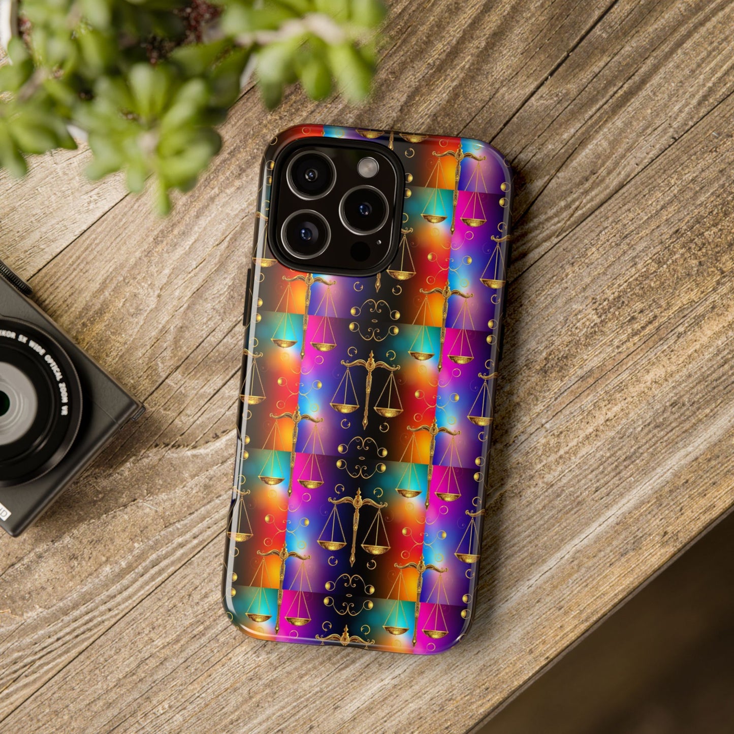 Tough Cases, Libra, Zodiac v1, Metal Pattern