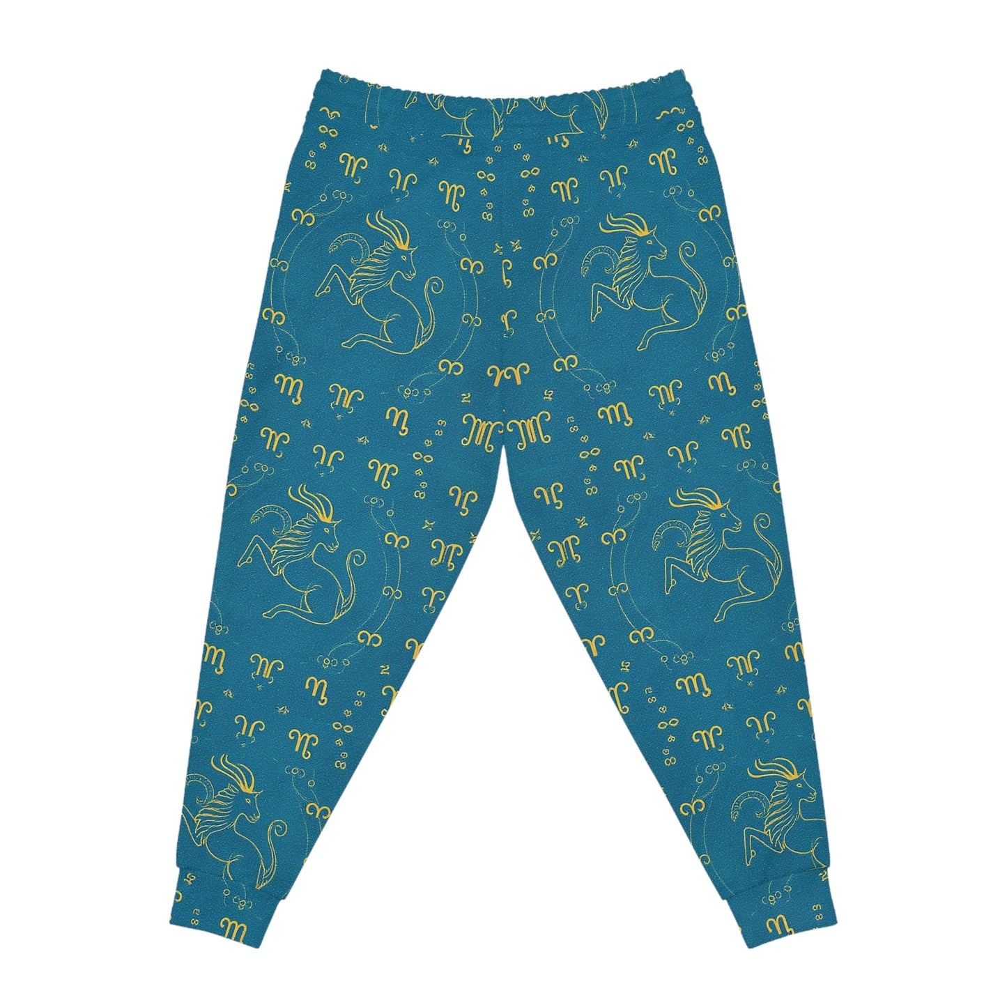 Athletic Joggers, Zodiac Design, Pattern v1, Aquarius, AOP