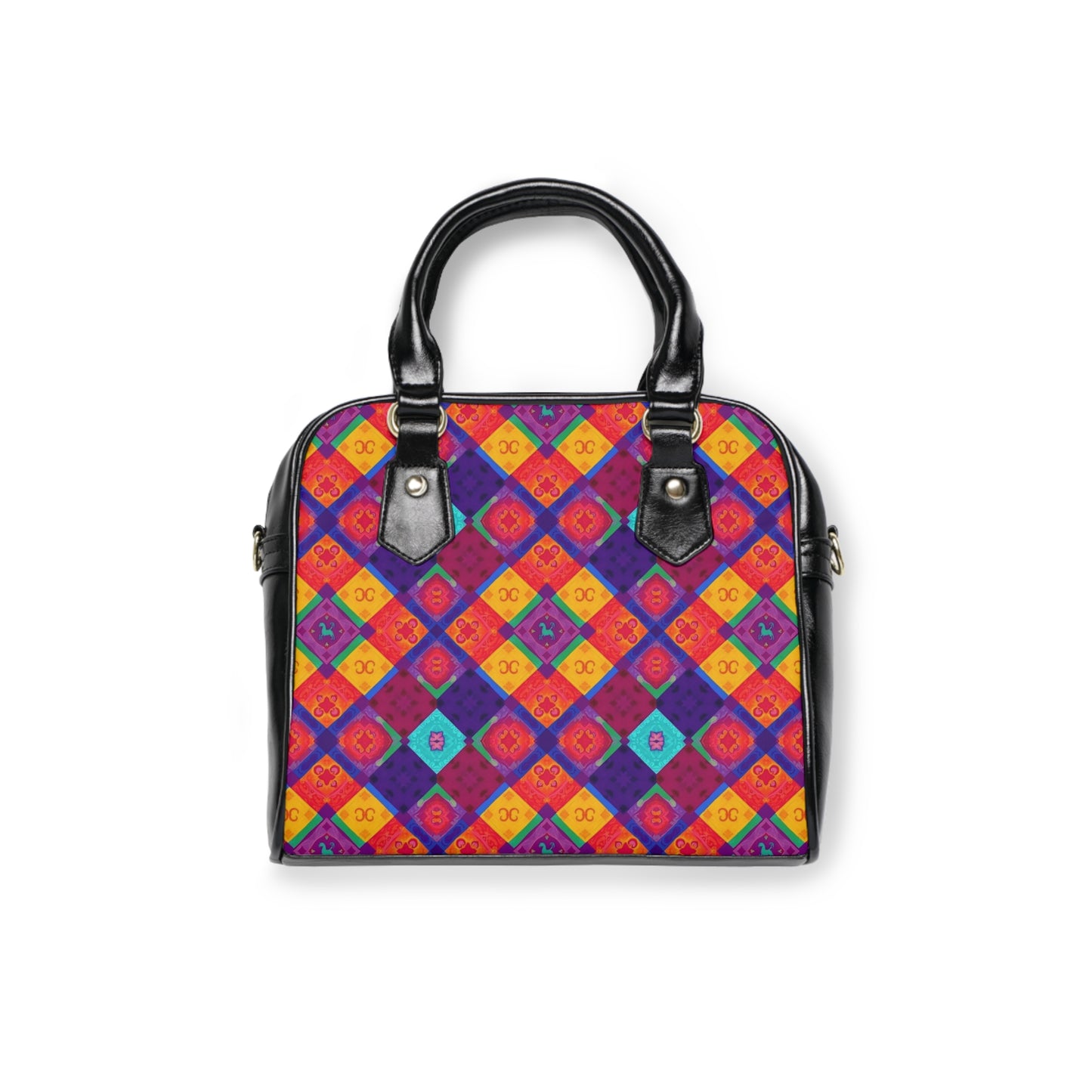 Shoulder Handbag, Virgo, Zodiac v4, Shapes Pattern