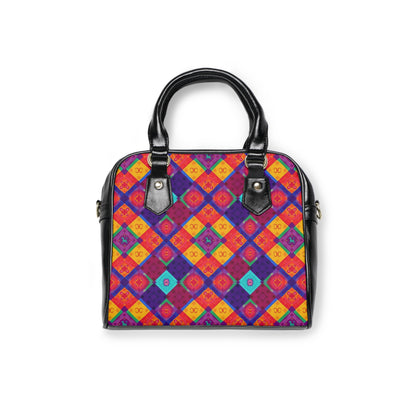 Shoulder Handbag, Virgo, Zodiac v4, Shapes Pattern
