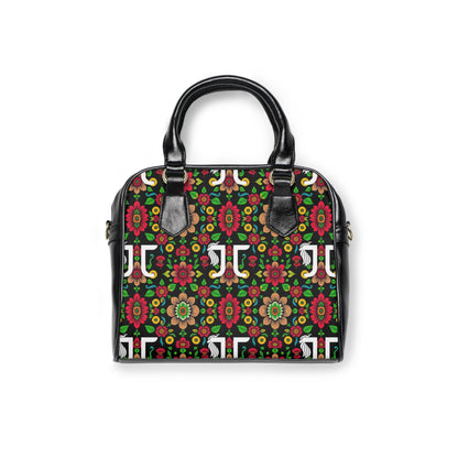 Shoulder Handbag, Gemini, Zodiac, Flower Pattern