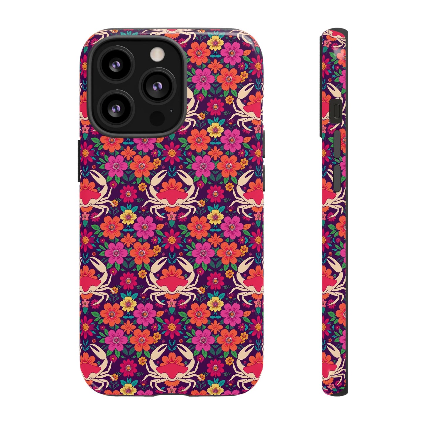 Tough Cases, Cancer, Zodiac v1, Flower Pattern