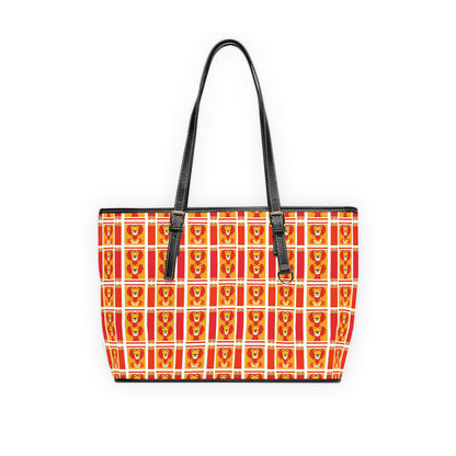 Leather Shoulder Bag, Leo, Zodiac v1, Shapes Pattern