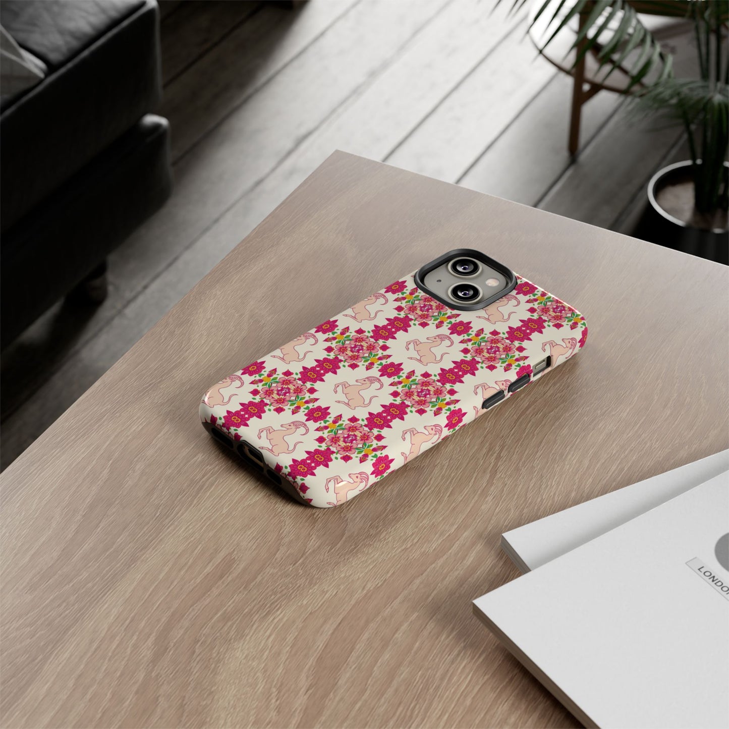 Tough Cases, Capricorn, Zodiac v3, Flower Pattern