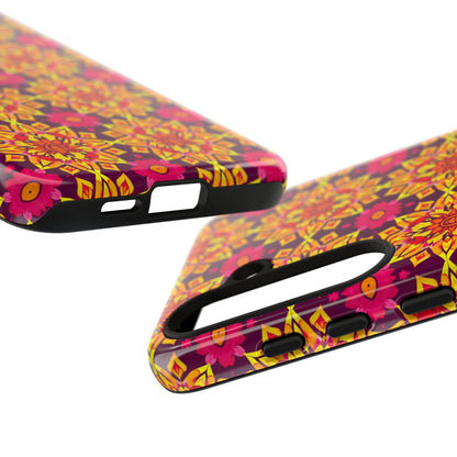 Tough Cases, Scorpio, Zodiac v1, Flower Pattern