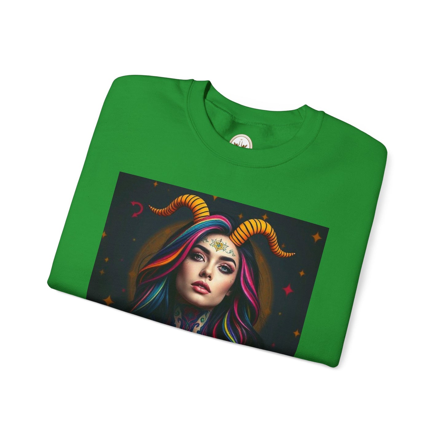 Unisex Heavy Blend™ Crewneck Sweatshirt, Capricorn, Zodiac v3, Sexy Pattern
