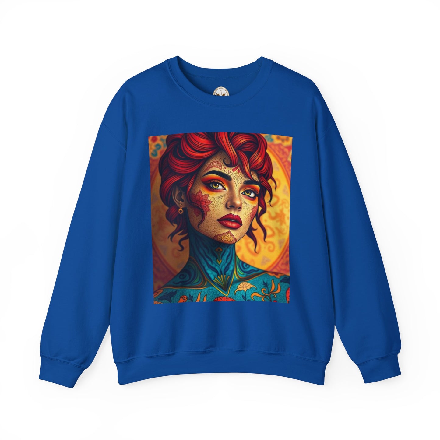 Unisex Heavy Blend™ Crewneck Sweatshirt, Aquarius, Zodiac v2, Sexy Pattern