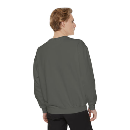 Garment-Dyed Sweatshirt, Unisex, Space Animal Design v1, Capricorn