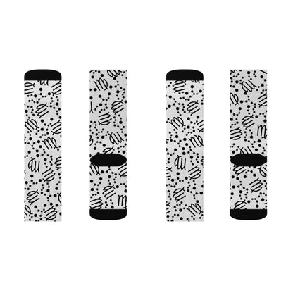 Zodiac Sublimation Socks Virgo Zodiac sign
