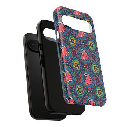 Tough Cases, Capricorn, Zodiac v1, Flower Pattern