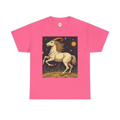 Unisex Heavy Cotton T-Shirt, Aries Animal, Zodiac Design