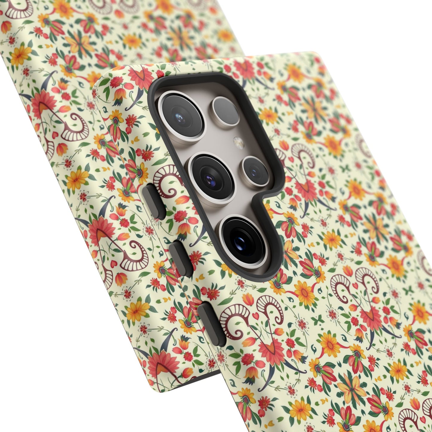 Tough Cases, Aries, Zodiac, Flower Pattern