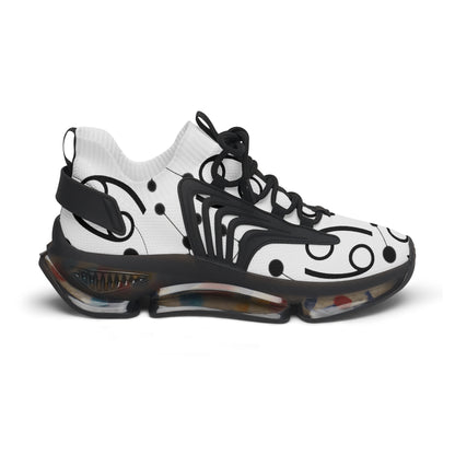 Women's Mesh Sneakers, Constellation & Symbol, Cancer Zodiac Sign, AOP